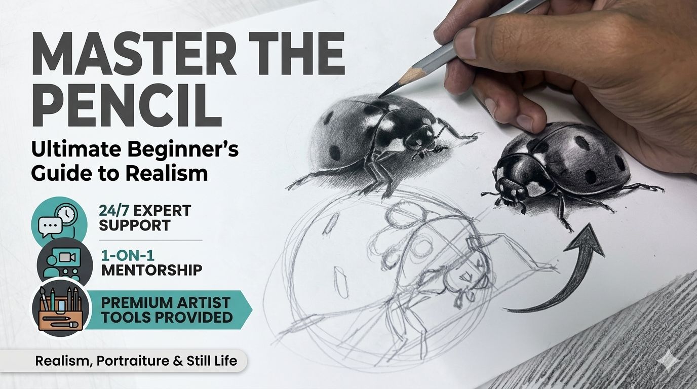the Pencil: The Ultimate Master Beginner’s Guide to Hyper-Realism